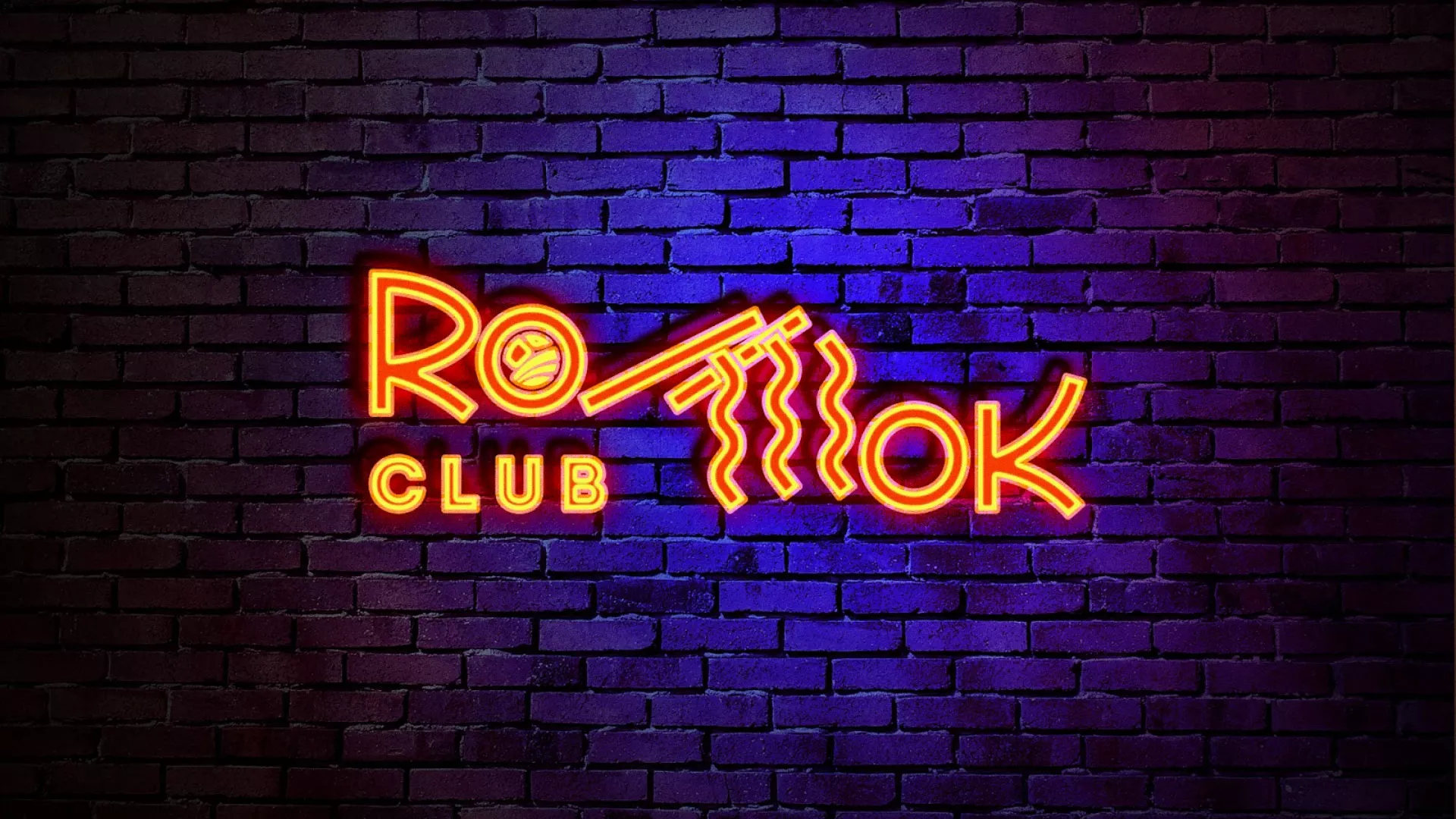 Разработка интерьерной вывески суши-бара «Roll Wok Club» в Тырныаузе